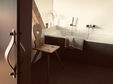 Badezimmer mit Panoramafenster in der Stube Wipfelglück